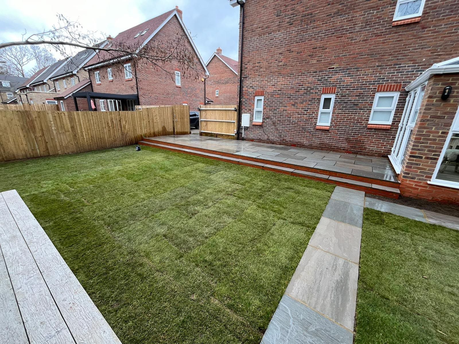 Driveway, patio and landscaping project by Hills Driveways & Patios